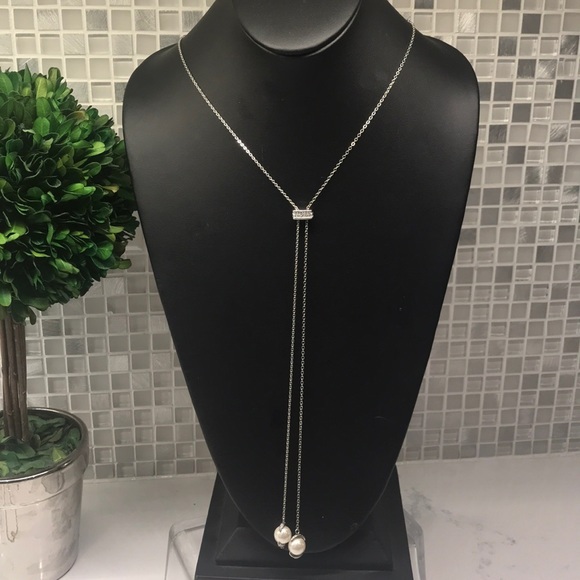 Vince Camuto Jewelry - Vince Camuto NWOT Double pearl drop necklace